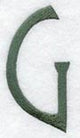 Agatha Letter G (3 Inch)