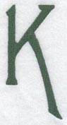 Agatha Letter K (3 Inch)