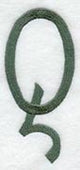 Agatha Letter Q (3 Inch)