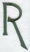 Agatha Letter R (3 Inch)