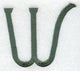 Agatha Letter W (3 Inch)