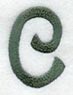 Agatha Lower Case Letter c (3 Inch)