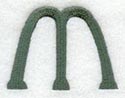 Agatha Lower Case Letter m (3 Inch)