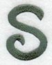 Agatha Lower Case Letter s (3 Inch)