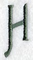 Agatha Letter H (3 Inch)