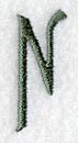 Agatha Letter N (3 Inch)