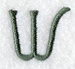 Agatha Letter W (3 Inch)