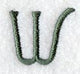 Agatha Letter W (3 Inch)