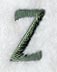 Agatha Lower Case Letter z (3 Inch)