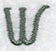 Agatha Letter W (3 Inch)