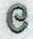 Agatha Lower Case Letter c (3 Inch)
