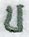 Agatha Lower Case Letter u (3 Inch)