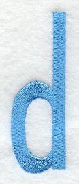 Architect Lower Case Letter d (3 Inch)