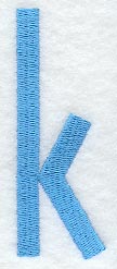Architect Lower Case Letter k (3 Inch)