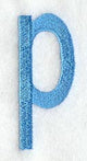 Architect Lower Case Letter p (3 Inch)