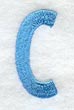 Architect Lower Case Letter c (3 Inch)
