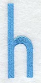 Architect Lower Case Letter h (3 Inch)