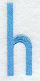 Architect Lower Case Letter h (3 Inch)