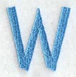 Architect Lower Case Letter w (3 Inch)