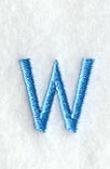 Architect Lower Case Letter w (3 Inch)