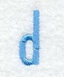 Architect Lower Case Letter d (3 Inch)