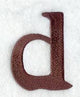 Arnold Lower Case Letter d (3 Inch)