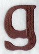 Arnold Lower Case Letter g (3 Inch)