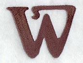 Arnold Lower Case Letter w (3 Inch)