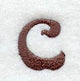 Arnold Lower Case Letter c (3 Inch)