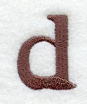 Arnold Lower Case Letter d (3 Inch)
