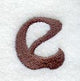 Arnold Lower Case Letter e (3 Inch)