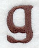 Arnold Lower Case Letter g (3 Inch)