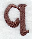 Arnold Lower Case Letter q (3 Inch)