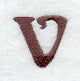 Arnold Lower Case Letter v (3 Inch)