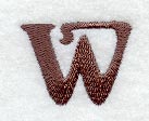 Arnold Lower Case Letter w (3 Inch)