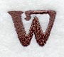 Arnold Lower Case Letter w (3 Inch)