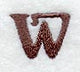 Arnold Lower Case Letter w (3 Inch)