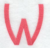 Art Block Letter W (3 Inch)