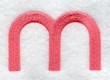 Art Block Lower Case Letter m (3 Inch)