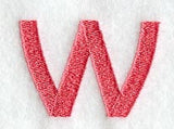 Art Block Lower Case Letter w (3 Inch)