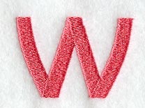 Art Block Lower Case Letter w (3 Inch)