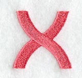 Art Block Lower Case Letter x (3 Inch)