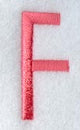 Art Block Letter F (3 Inch)