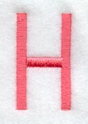 Art Block Letter H (3 Inch)