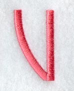 Art Block Letter V (3 Inch)