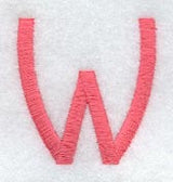 Art Block Letter W (3 Inch)