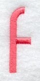 Art Block Lower Case Letter f (3 Inch)