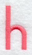 Art Block Lower Case Letter h (3 Inch)