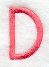 Art Block Letter D (3 Inch)