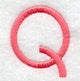 Art Block Letter Q (3 Inch)